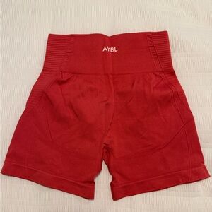 AYBL Women's Vibrant Red/Pink High-Waist Shorts